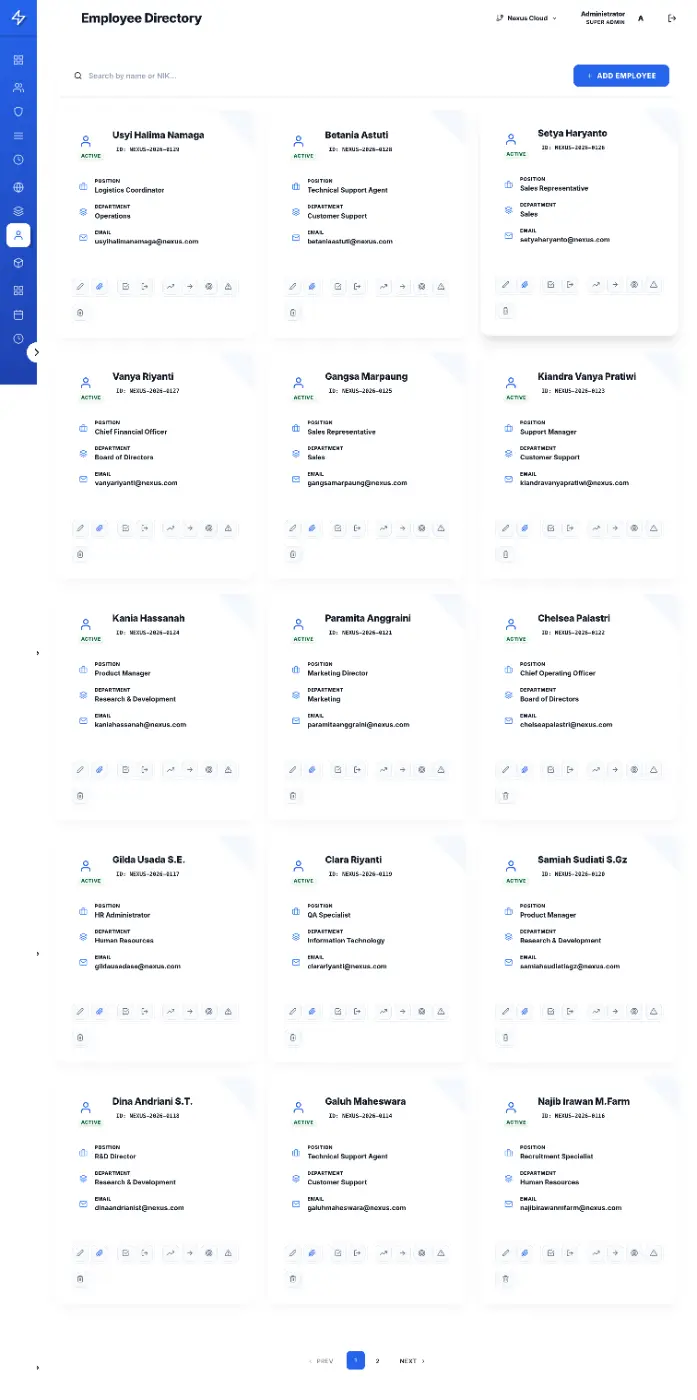 Employee Directory Page