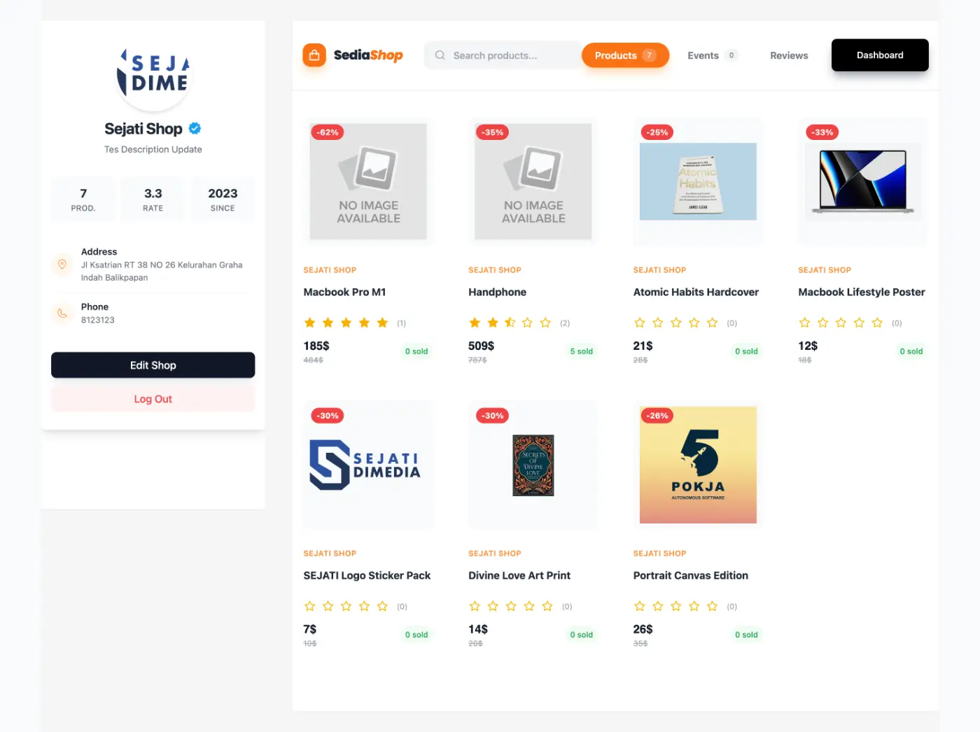 Seller Page