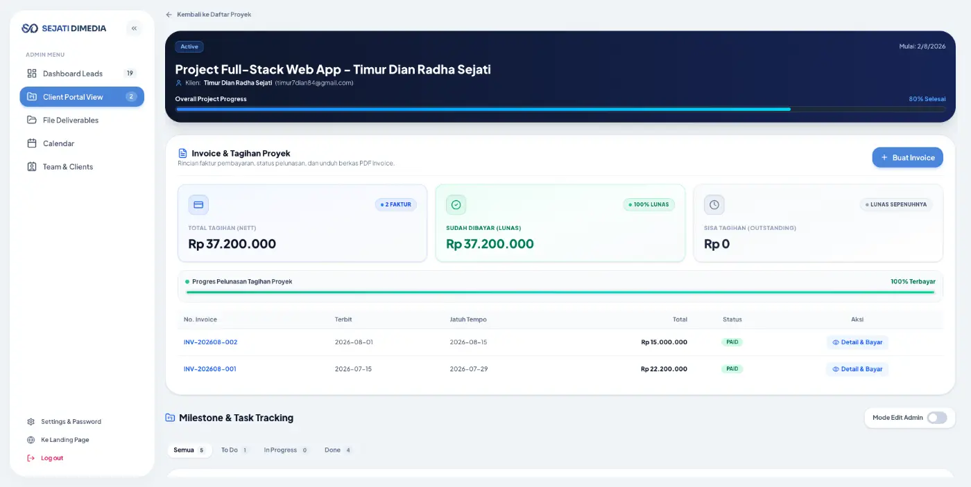 Client Portal Detail Page